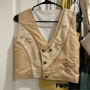 Vintage linen vest